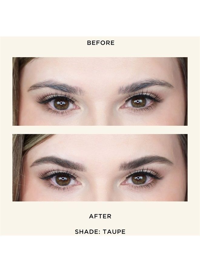 HALEYS Re-define Precision Brow Pen (Taupe), 2-in-1 brow for Definition and Hold, Liquid Brow Pencil, 16 Hours Long Lasting, Longwear, Stand up to Water, Sweat and Humidity, Highly Pigmented, Matte Fi - Image 3