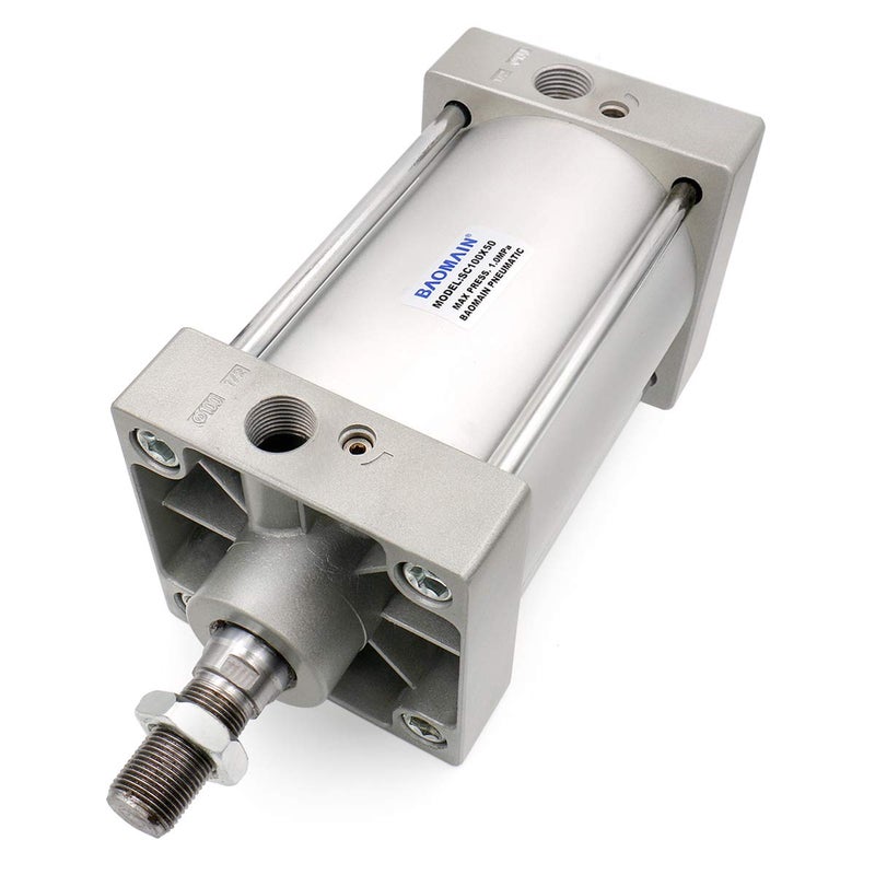 Baomain Pneumatic Air Cylinder SC 100 x 50 PT 12 100mm Bore 394 inch 50mm Stroke 196 inch Dual Action 1 Mpafor Industrial Machinery