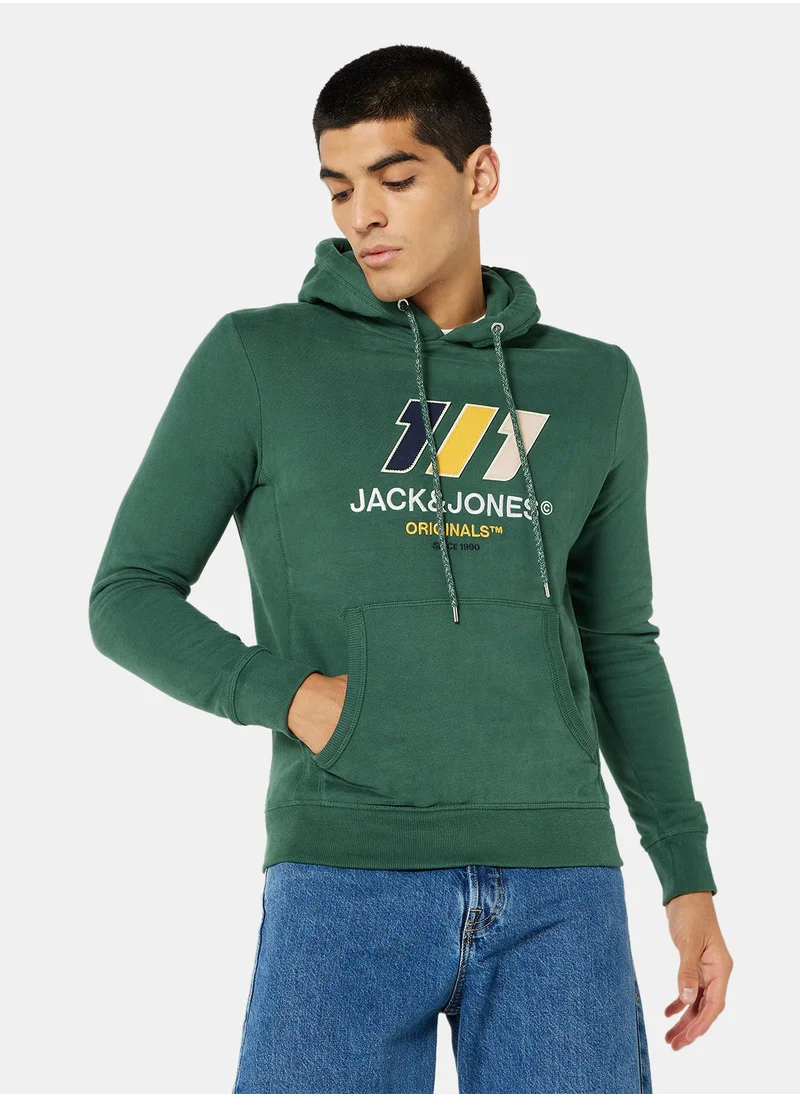 JACK & JONES Essential Logo Long Sleeve Hoodie