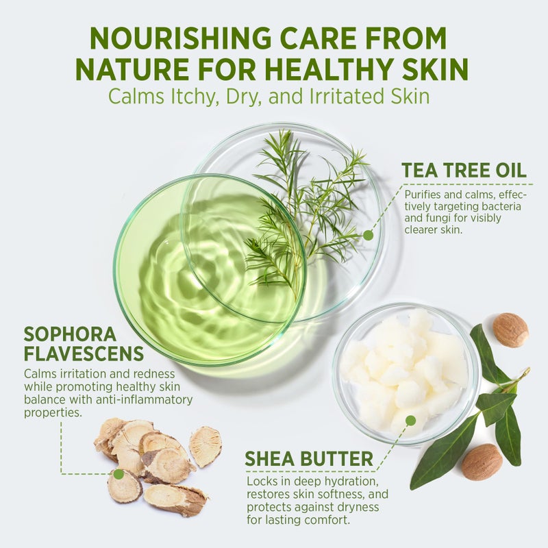 Roycederm Antifungal Body Wash & Soap with Tea Tree Oil - 2 Pack Tinea Versicolor Body Wash for Back Acne, Folliculitis, For Jock Itch, Athletes Foot, Body Odor, Ringworm - 2 Pack - Image 4