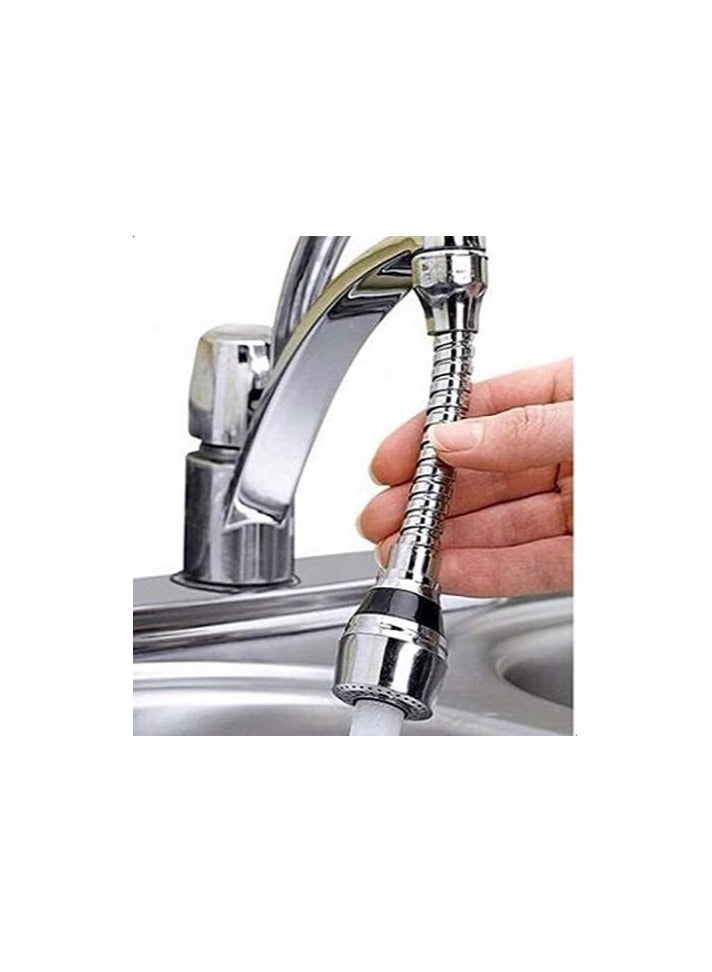 Turbo Flex 360 Instant Hands Free Faucet Swivel Spray Sink Hose Silver 6inch - Image 3