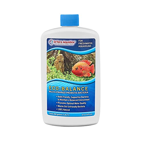 DrTim's Aquatics DrTim’s Aquatics Freshwater Eco-Balance Probiotic Solution – for Freshwater Fish Tanks, Aquariums – Block Unfriendly Organisms, Promote Optimal Water Quality – 100% Natural – 16 Oz. - Image 1