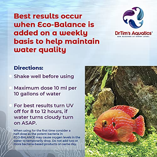 DrTim's Aquatics DrTim’s Aquatics Freshwater Eco-Balance Probiotic Solution – for Freshwater Fish Tanks, Aquariums – Block Unfriendly Organisms, Promote Optimal Water Quality – 100% Natural – 16 Oz. - Image 4