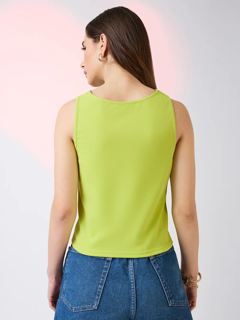 globus Globus Women Cowl Neck Sleeveless Tank Top