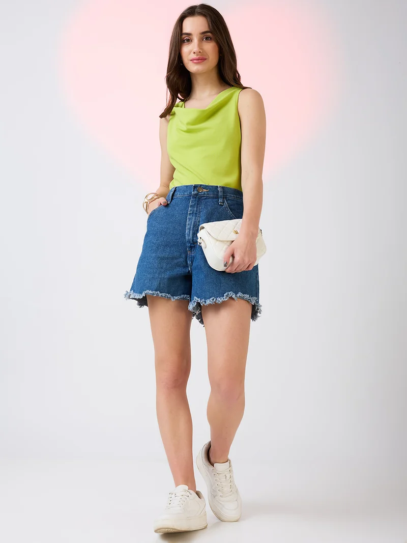 globus Globus Women Cowl Neck Sleeveless Tank Top