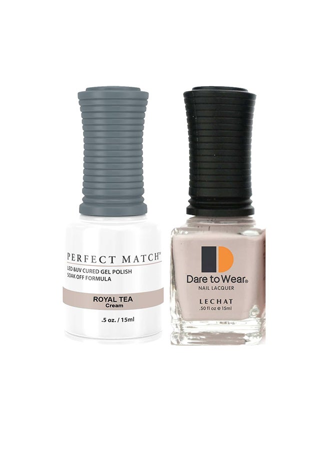 Perfect Match Gel Nail Polish + Nail Lacquer 2x15ml Soak Off UV LED Lamp Manicure Nail Art Gel Nail Polish PMS224OO1 - Image 1