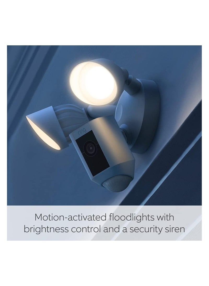 Ring Floodlight Cam Wired Plus - White - MEA - Image 3