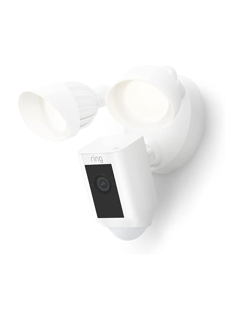 Ring Floodlight Cam Wired Plus - White - MEA - Image 1