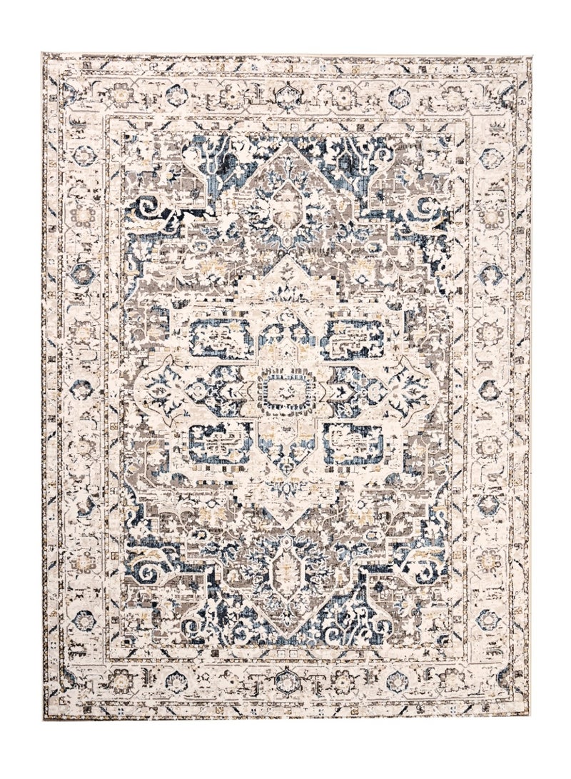 Home auraa Carpet Rug – Size 160 x 220 cm – 5.25x7.26 ft | Ottoman  - Multi Color | Ideal Carpet for Living Room, Bedroom, Office, Hallway - Image 5