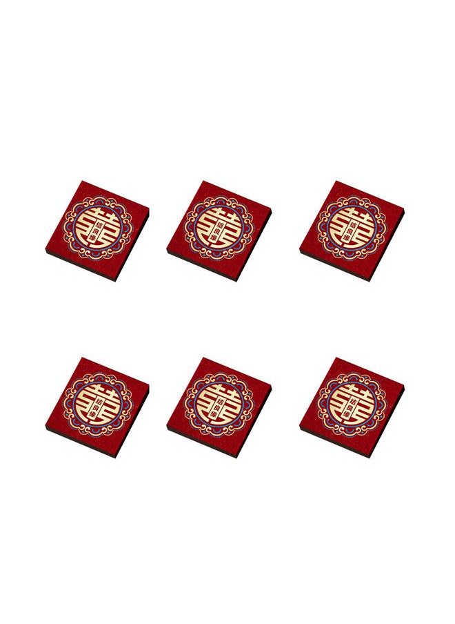 Thoraya 10PCS Chinese Money Packet Cover Paper Bundle Money Band Chinese Red Money Wrapper for Wedding Engagement Gifts Supplies Red  - Image 4