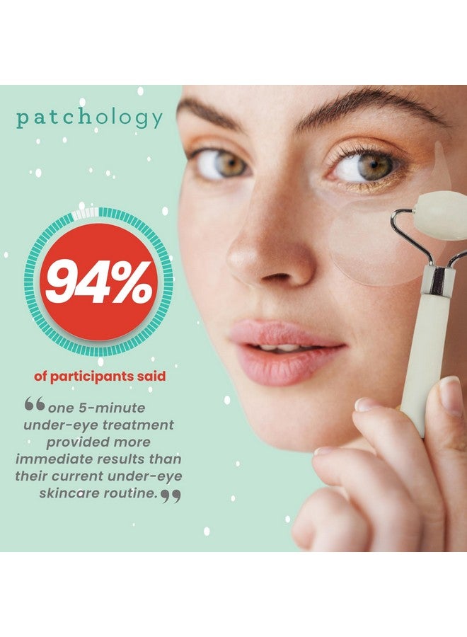 باتشولوجي أقنعة إزالة الانتفاخات تحت العين وثنائي الأسطوانة للوجه من Sleigh All Day - لاصقات تحت العين تحتوي على الكافيين وحمض الهيالورونيك لعلاج الانتفاخات تحت العين والهالات السوداء والتجاعيد، هدية للعناية بالبشرة في العطلات - عبوة تحتوي على 30 زوجًا - Image 4