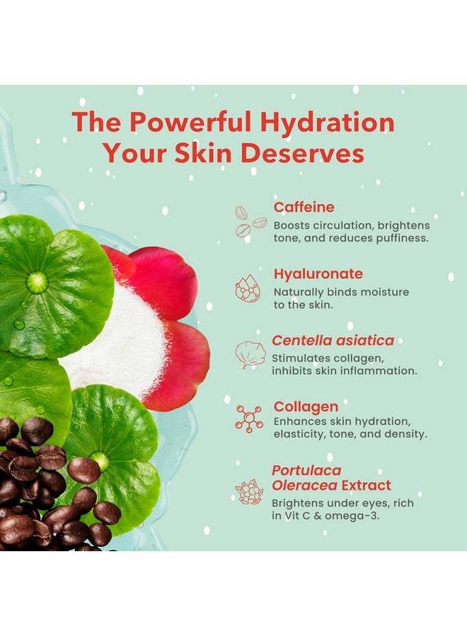 باتشولوجي أقنعة إزالة الانتفاخات تحت العين وثنائي الأسطوانة للوجه من Sleigh All Day - لاصقات تحت العين تحتوي على الكافيين وحمض الهيالورونيك لعلاج الانتفاخات تحت العين والهالات السوداء والتجاعيد، هدية للعناية بالبشرة في العطلات - عبوة تحتوي على 30 زوجًا - Image 3