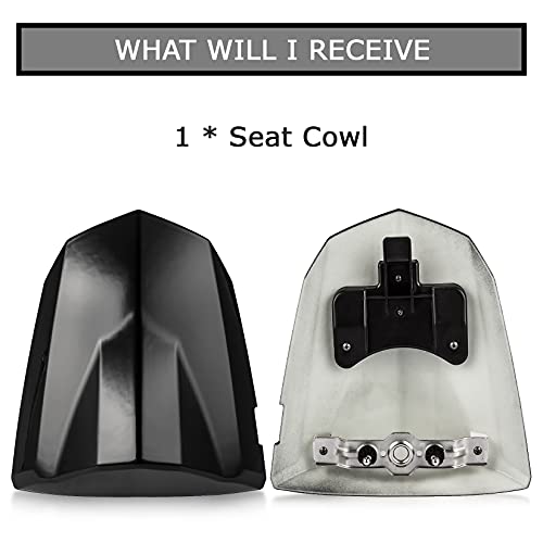 PSLER Cowl Rear Seat Cover Rear Seat Fairing Cover for GSXR600 GSXR750 K4 2004 2005(Black) - Image 5