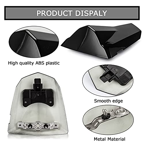 PSLER Cowl Rear Seat Cover Rear Seat Fairing Cover for GSXR600 GSXR750 K4 2004 2005(Black) - Image 3