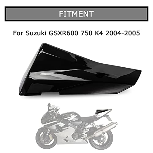 PSLER Cowl Rear Seat Cover Rear Seat Fairing Cover for GSXR600 GSXR750 K4 2004 2005(Black) - Image 2