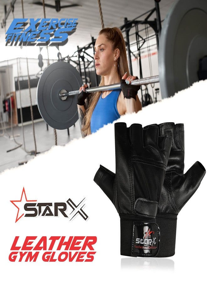 StarX STAR X Starx Beginner Foam Gym Gloves, Adult (Black) | Gym Equipment For Home Gym Workout Weight Lifting Strength Training & Exercise Fitness Gym Accessories, One Size - Image 4