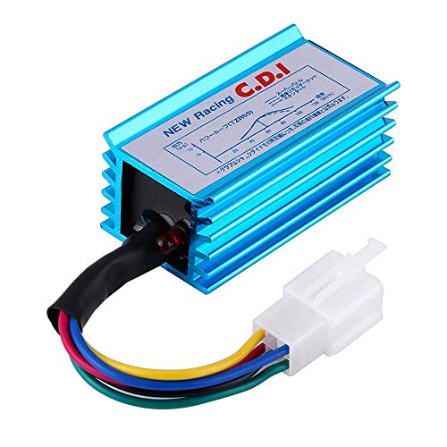 Triumilynn Racing AC 5 Pin CDI Box for GY6 50cc 70cc 90cc 110cc 125cc 140cc 150cc 160cc 139QMB 152QMI 157QMJ Chinese ATV Quad Go Kart Pit Dirt Bike Motorcycle - Blue - Image 1