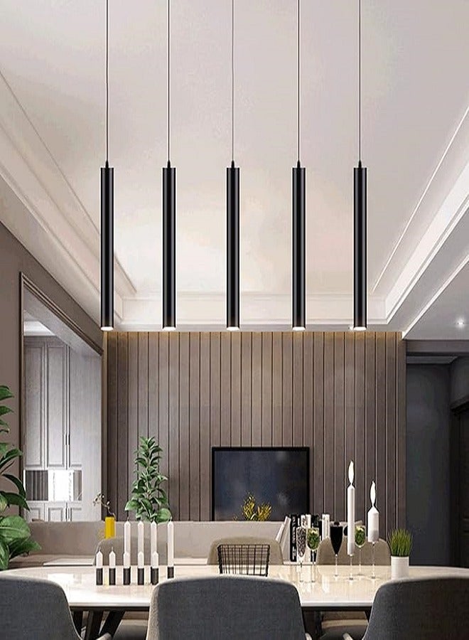 Cylinder Long Tube Hanging Lamp Ceiling Downlight Black Pendent Light Fixture Modern Hanging Ceiling Lamp Modern Pendant Light Spot Light For Kitchen Island Dining Living Room  - Image 1