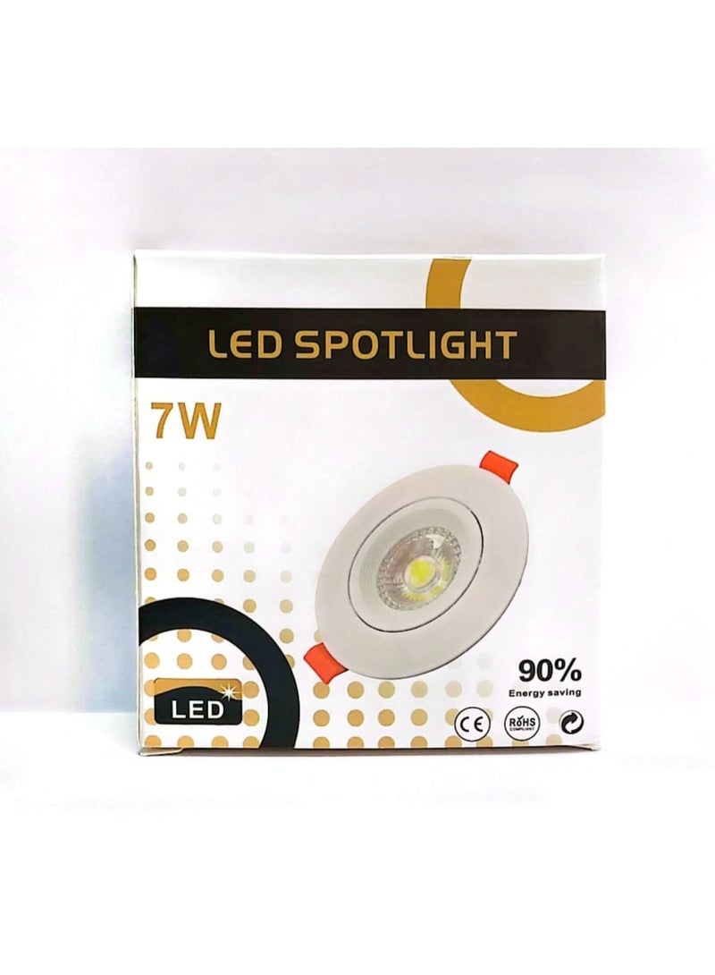 NOOR LED SPOT FITTING 7W WHITE COLOR - Image 1