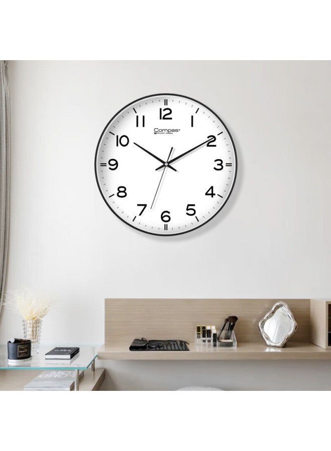 Compas Wall Clock Living Room Clock Simple Quartz Clock Wall Clock 3294a Black