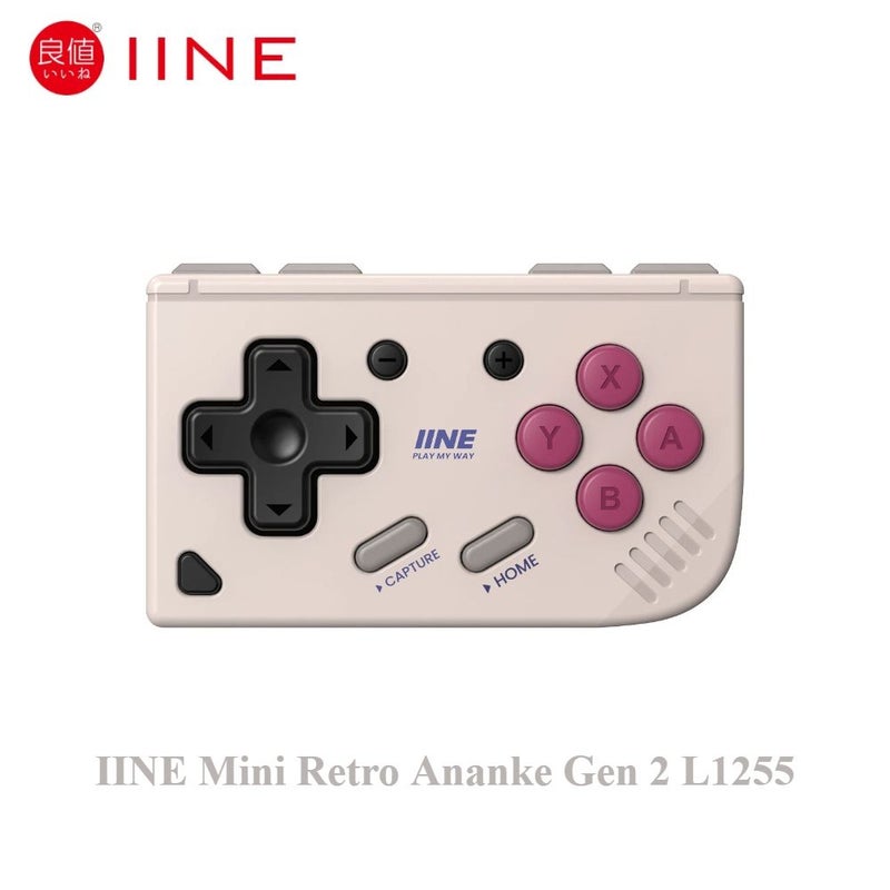 Iine Mini Retro Ananke Gen 2 Portable Controller for Android, iOS, PC, Steam and Game Simulator, Grey - Image 1