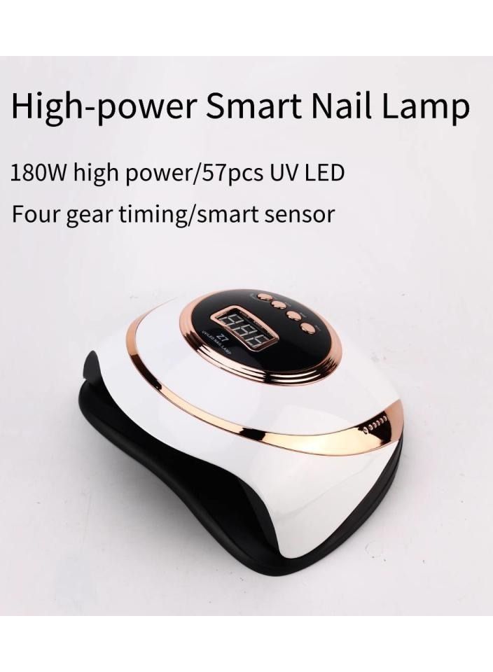 general 180W Professional UV LED Nail Lamp for Double Hands, with 57 Lamp Beads, Autor Sensor and 4 Timers LCD Display for Salon and Home Use - Image 2