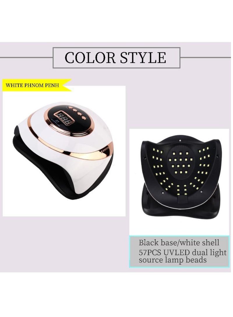 general 180W Professional UV LED Nail Lamp for Double Hands, with 57 Lamp Beads, Autor Sensor and 4 Timers LCD Display for Salon and Home Use - Image 4