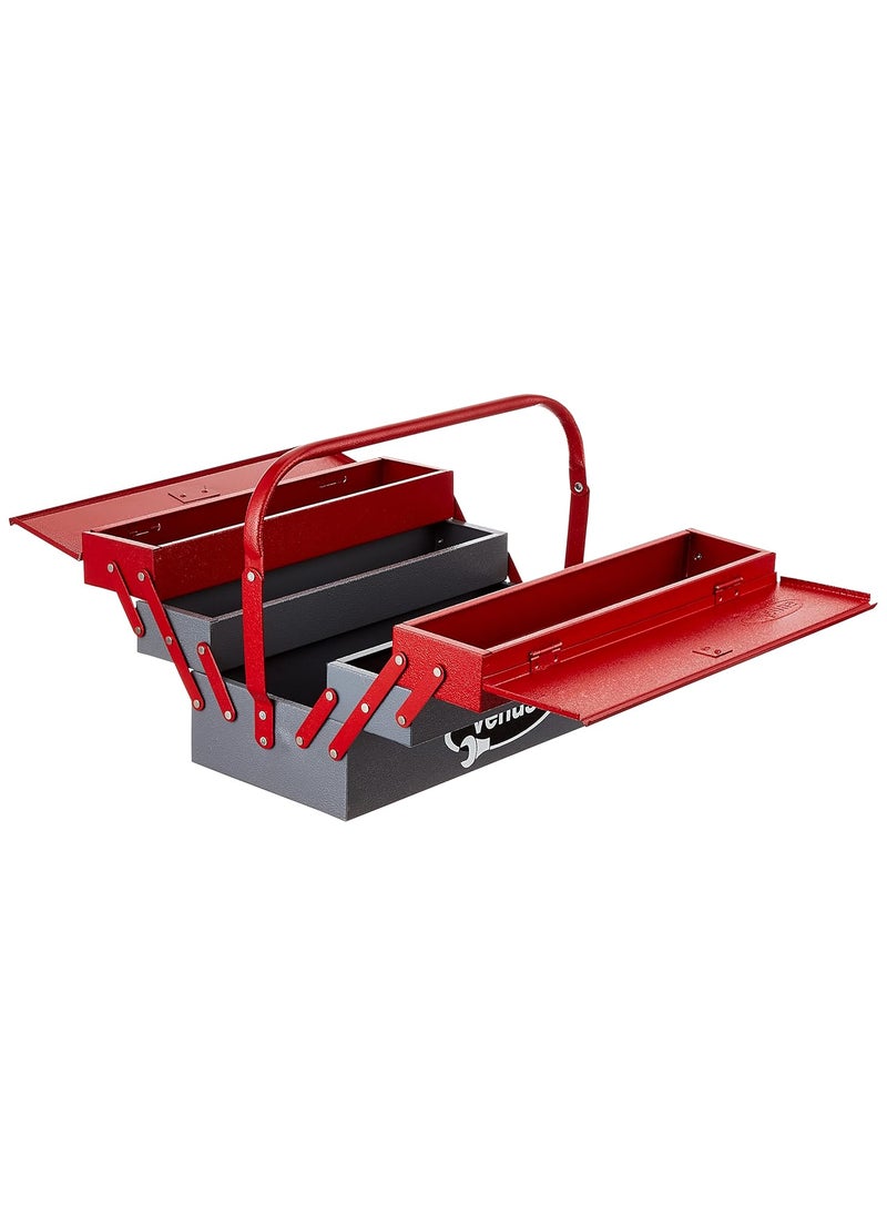 Venus Venus VTB Metal Tool Box with 5 Compartment Box Red  - Image 2