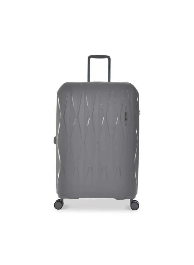 MAGELLAN Hard Shell Suitcase Set 20 24 28 Inch PP Trolley 3-Piece Luggage Set PP22-3P Expandable with TSA Lock 4 Double Spinner Wheels