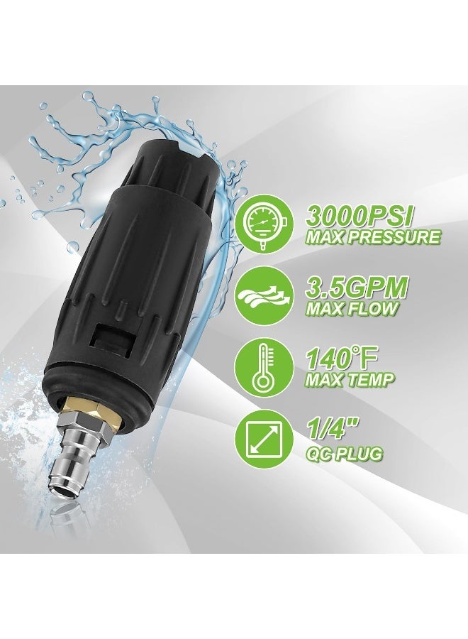 JOEJET Pressure Washer Tips, Adjustable Pressure Washer Nozzle With 5 Spray Nozzle Tips, 1/4 Inch Quick Connect, 3000 Psi  - Image 5