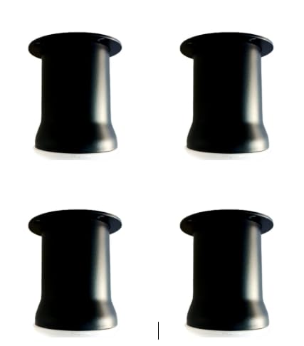 ZOHRA Hardware Stainless Steel PVD Cylindrical Sofa Legs Matte Black Furniture Legs Latest Style Coffee Table Legs Sofa Legs Bathroom Cabinet Cupboard Legs 3 Inch50mm 4 6 INCH  - Image 1