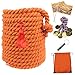 MrCarbon 40FT Tug of War RopeTug a War RopeTug of War Rope Adult with Cotton Rope10 Medals2 FlagsWhistleRibbon and Storage BagOrange Field Day GamesOutdoor GamesFamily Reunion and Team Building Games - Image 3