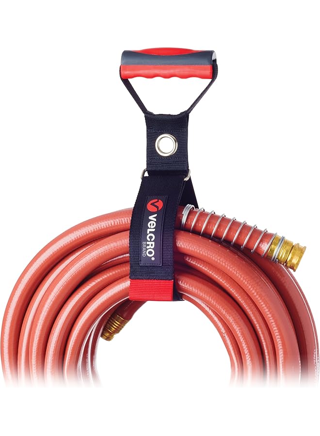 VELCRO Brand Heavy Duty Carrying Strap With Handle Holds 100 Pounds Extension Cord Storage Easily Transport Or Hang Garden Hoses Durable Garage Organization Medium Wraps 5.5 Inch Diameter  - Image 1
