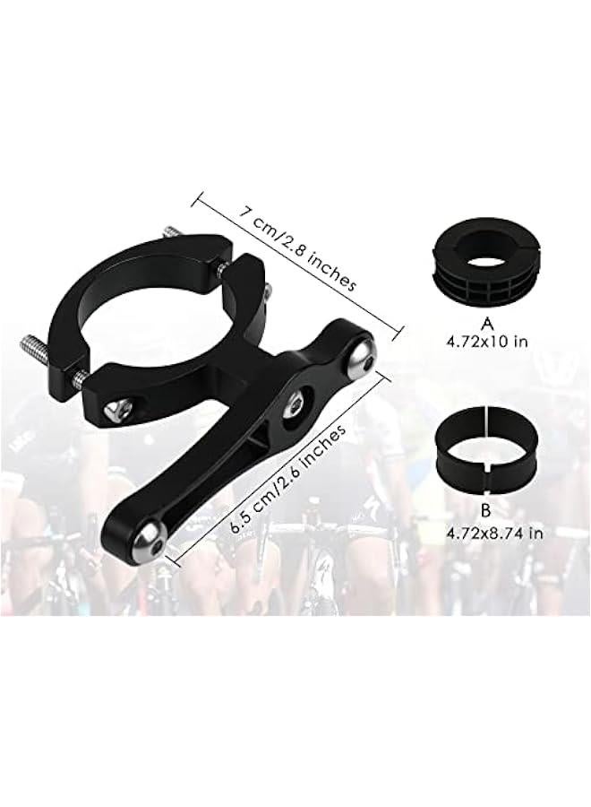 Generic Bike Water Bottle Holder Adapter Bicycle Water Bottle Cage Handlebar Mount Clamp - Image 5