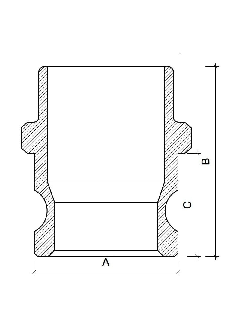 Aluminium Camlock Coupling Part F (1'')  - Image 2