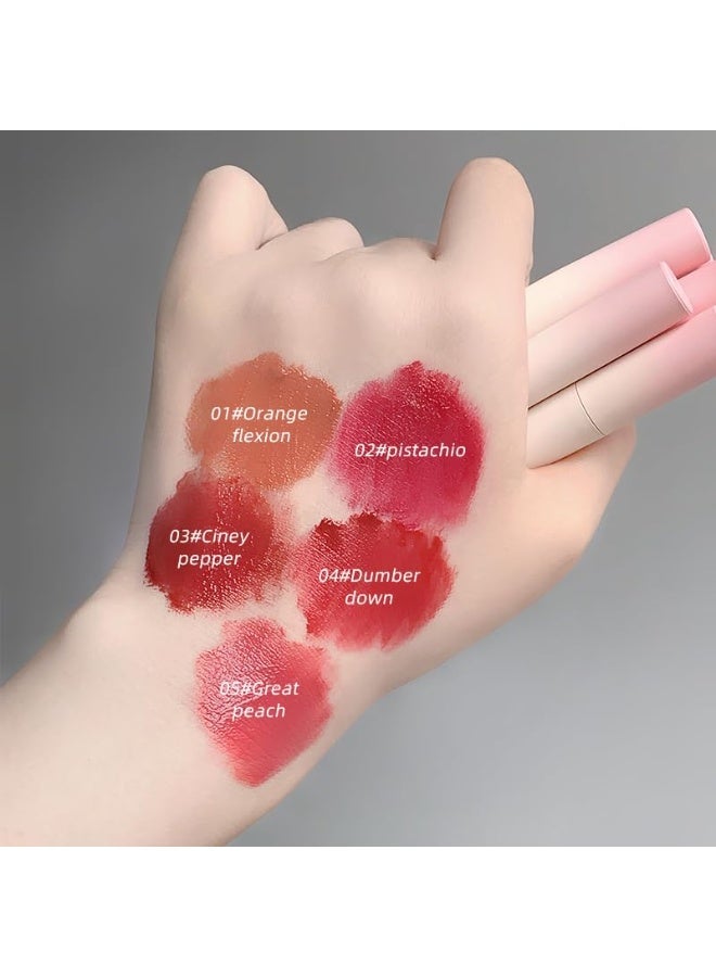 دب جيجي كريم الشفاه "Lip Flower" من Gege Bear | أحمر شفاه مخملي | ملمع شفاه (Lip Glaze) طويل الأمد | مكياج بلمسة جمالية عصرية | تركيبة خفيفة الوزن ومقاومة للتلطخ | لمسة نهائية مطفية ناعمة غير لزجة | ألوان طبيعية وهادئة (درجات الوردي والبني والأحمر) | صبغة شفاه مرطبة للنساء (درجة 01# Orange Flexion، 4 جم) - Image 2