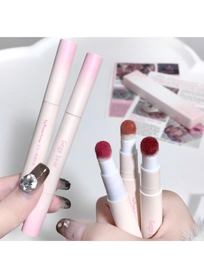 دب جيجي كريم الشفاه "Lip Flower" من Gege Bear | أحمر شفاه مخملي | ملمع شفاه (Lip Glaze) طويل الأمد | مكياج بلمسة جمالية عصرية | تركيبة خفيفة الوزن ومقاومة للتلطخ | لمسة نهائية مطفية ناعمة غير لزجة | ألوان طبيعية وهادئة (درجات الوردي والبني والأحمر) | صبغة شفاه مرطبة للنساء (درجة 01# Orange Flexion، 4 جم) - Image 1