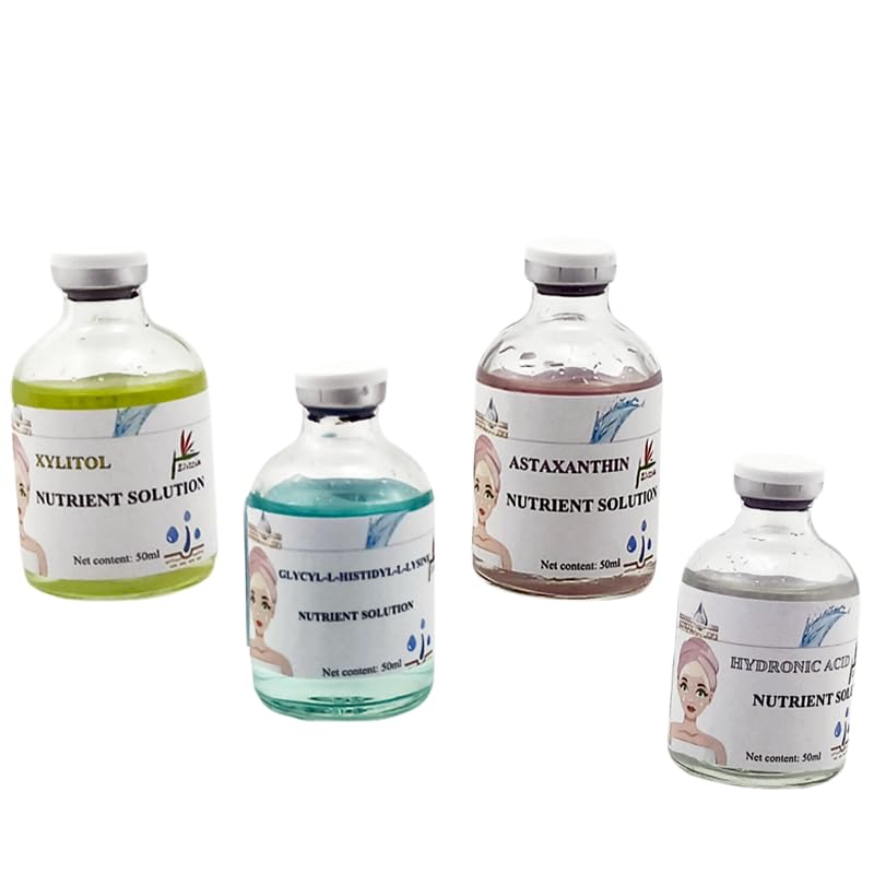 Elitzia Oxygen Facial Machine Oxygen Infusion Device Oxygen Sprayer Facial Nutrient Solution Set SPA Skincare Facial Machine Anti Aging Beauty Salon Machine 1.69fl.oz Per Bottle