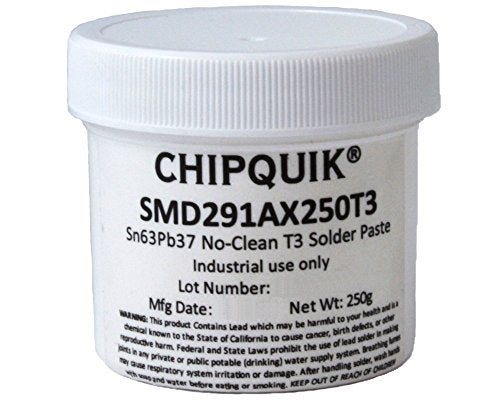 Chip Quik SMD291AX250T3 Solder Paste in jar 250g (T3) Sn63/Pb37 no clean - Image 4