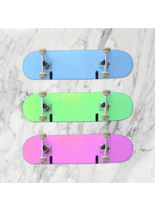 Black Metal Wall Mounted Snowboard Skateboard Rack Horizontal Display Stand - Image 3