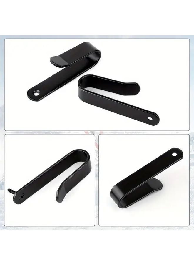 Black Metal Wall Mounted Snowboard Skateboard Rack Horizontal Display Stand - Image 5