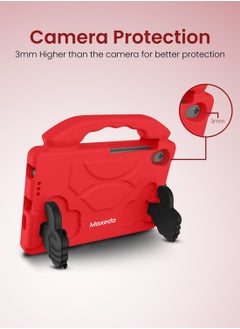 Moxedo Moxedo Shockproof Protective Case Cover Lightweight Convertible Handle Kickstand for Kids Compatible for Huawei Matepad T8 8.0 inch - Red  - Image 2