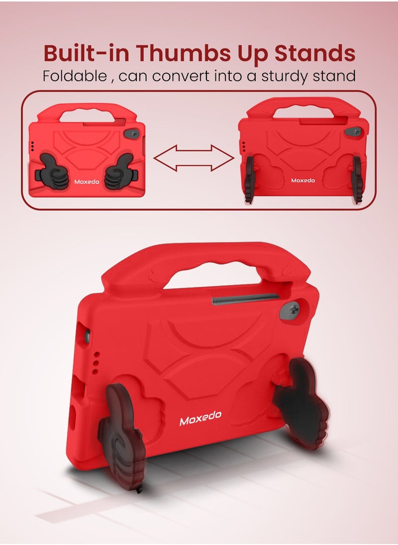 Moxedo Moxedo Shockproof Protective Case Cover Lightweight Convertible Handle Kickstand for Kids Compatible for Huawei Matepad T8 8.0 inch - Red  - Image 5
