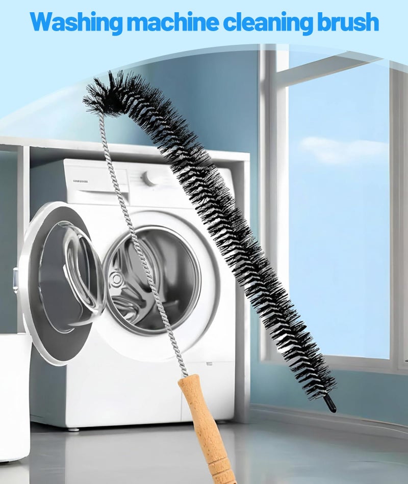 SonaBhu Washing Machine Cleaning Brush, 4 Pcs Drum Cleaner Brush Set for Front Load and Top Load Washers, Long Handle Washing Machine Brush Cleaner with Soft Bristles, Effective Washing Machine Drum Cleaning - Image 4
