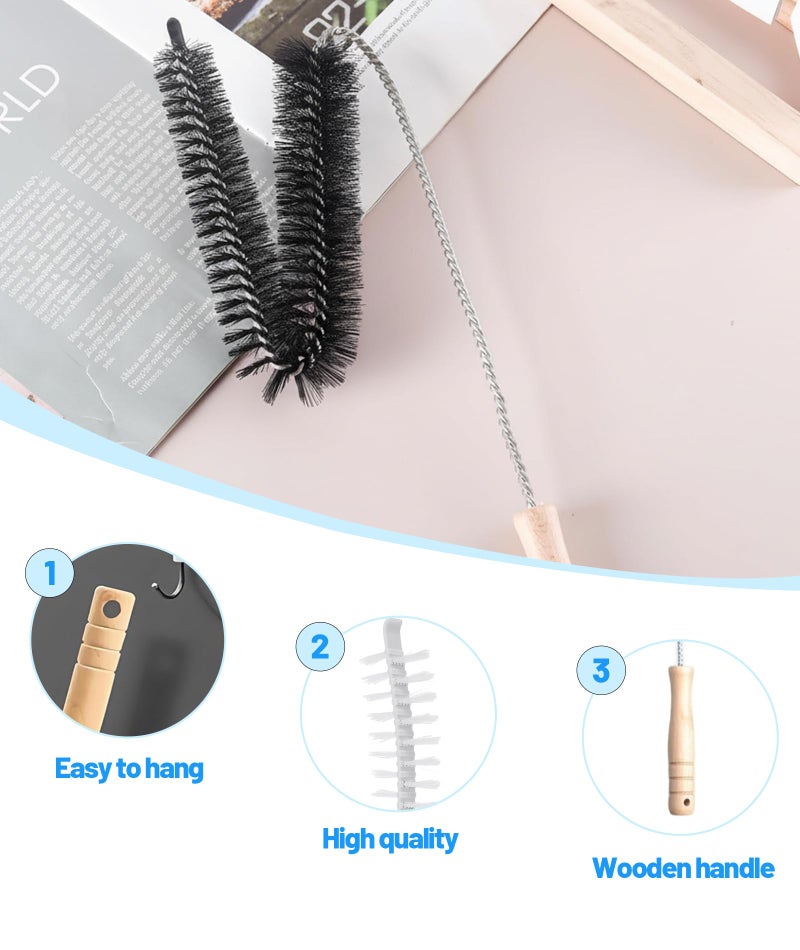 SonaBhu Washing Machine Cleaning Brush, 4 Pcs Drum Cleaner Brush Set for Front Load and Top Load Washers, Long Handle Washing Machine Brush Cleaner with Soft Bristles, Effective Washing Machine Drum Cleaning - Image 3