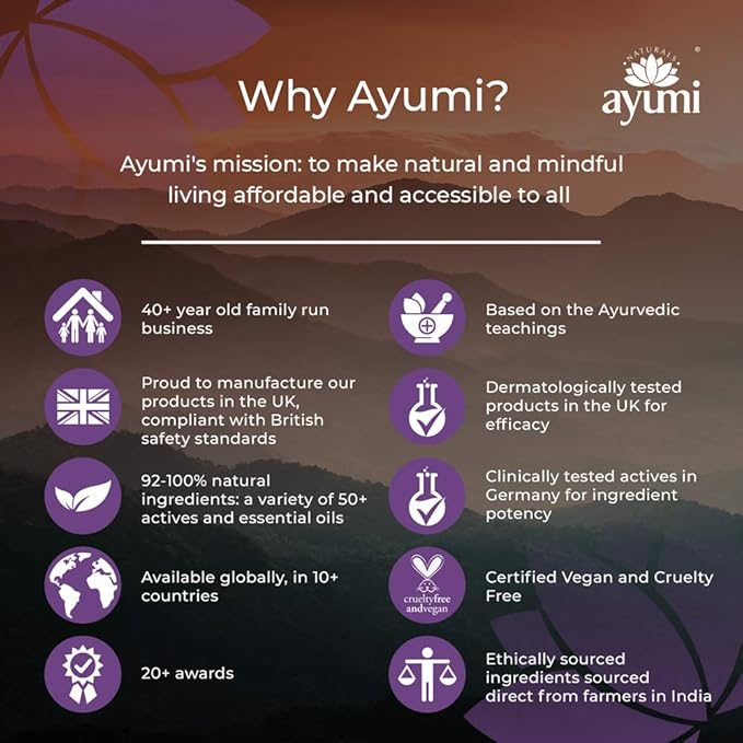 Ayumi مقشر الوجه آيومي لعلاج حب الشباب للبشرة الدهنية مع زيت النيم وزيت شجرة الشاي مقشر مرطب مع زيت المورينغا وزيت الهازل الساحر للنساء والرجال 1x125 مل - Image 5
