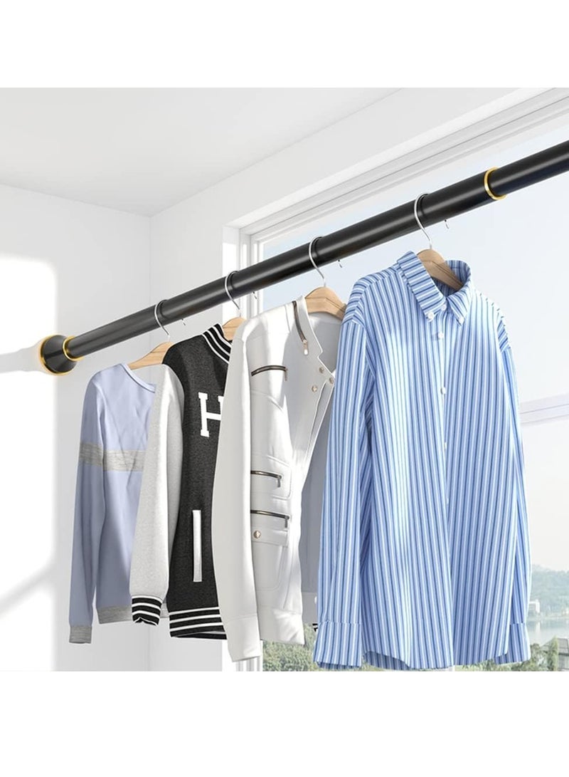 JOGAMS Spring Tension Curtain Rod Adjustable Small Curtain Rods Shower Curtain Tension Rods for Window Bathroom Cupboard Kitchen No Drilling  - Image 3
