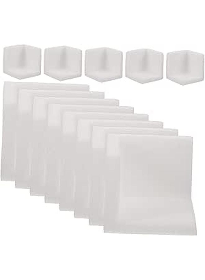 50 Pcs White Foam Corner Protectors Childproof Safety Edge Guards for Furniture and Shipping - Image 1