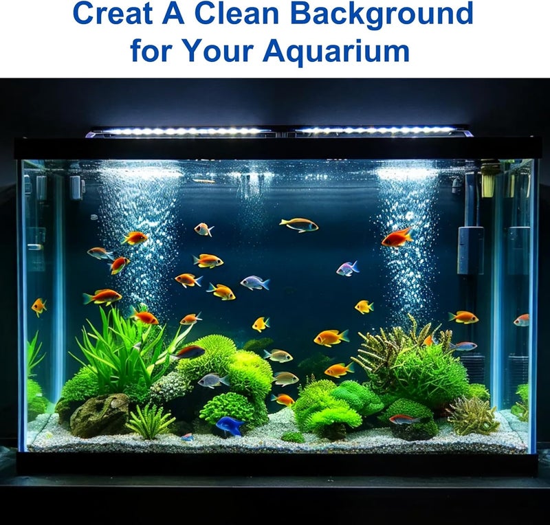 ELEBOX Aquarium Background Blue Black Fish Tank Background Wallpaper Double-Sided Aquarium Backing, Aquarium Decorations for 10 Gallon Aquarium 11.8" x 16.5" - Image 4