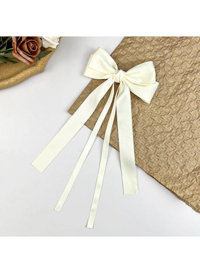 SALOCY ربطات شعر للنساء ربطات شعر وردية اللون ربطات شعر للنساء والفتيات ربطات شعر لطيفة مع ذيل طويل ربطات شعر كبيرة إكسسوارات شعر جذابة (وردي + بيج) - Image 3